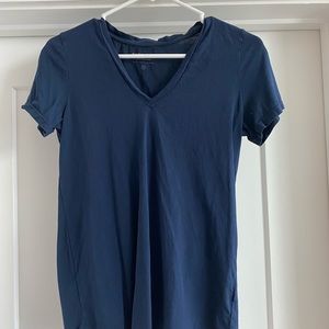 Blue Everlane V-Neck